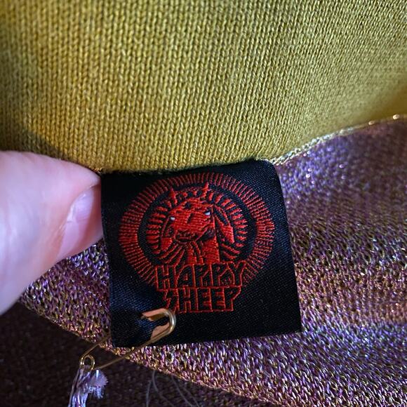 NWT Anthropologie Happy Sheep Skirt Midi Sweater Woven Animal Print Zebra Green - Picture 3 of 7